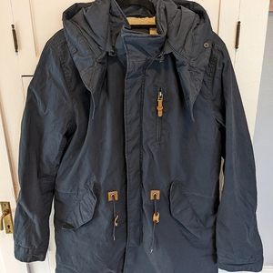 Men's Navy Duffle Winter Coat